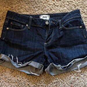 PAIGE Women's Indigo Jean Shorts